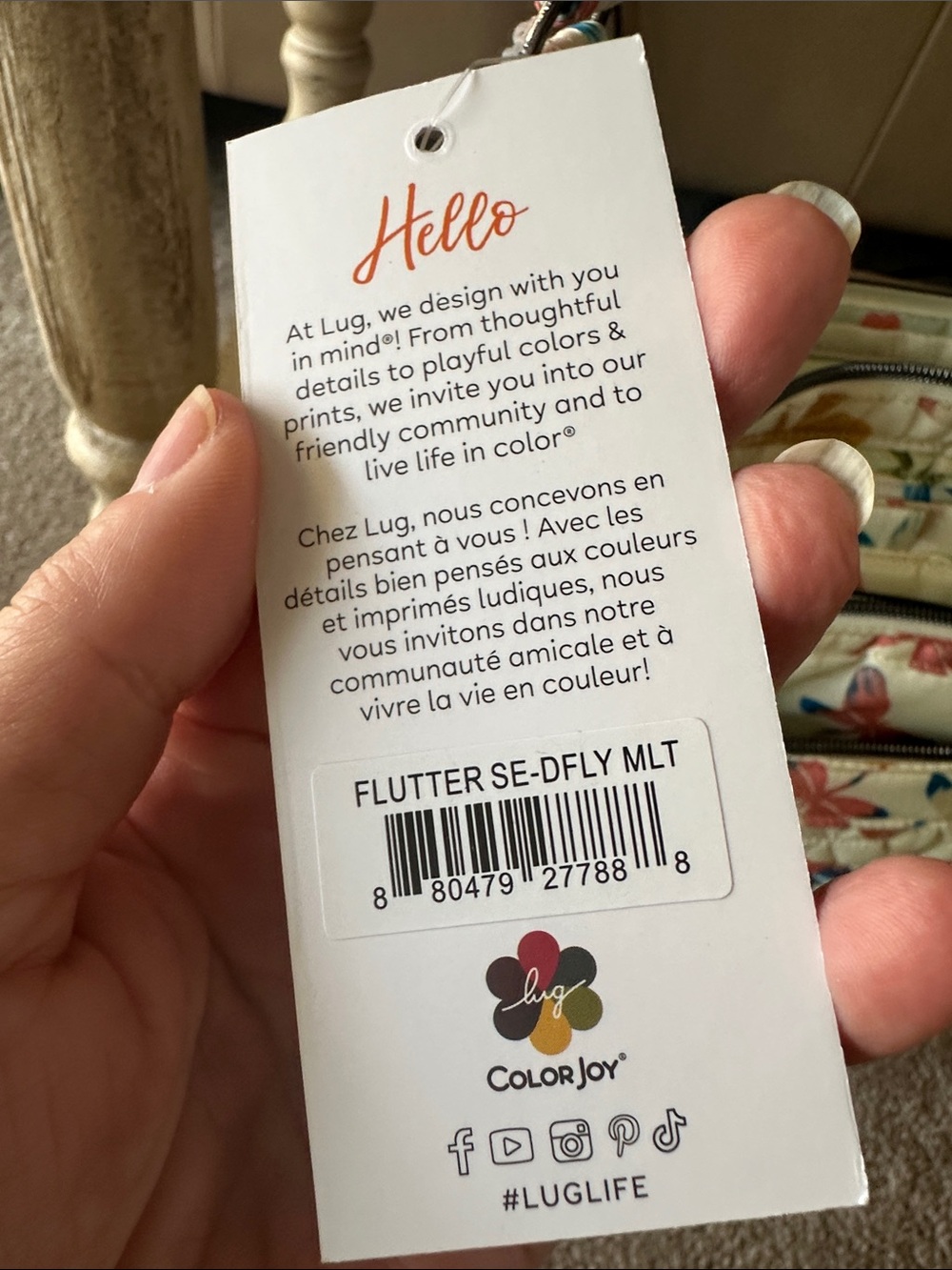 Lug Flutter SE, butterfly print - Picture 3 of 14